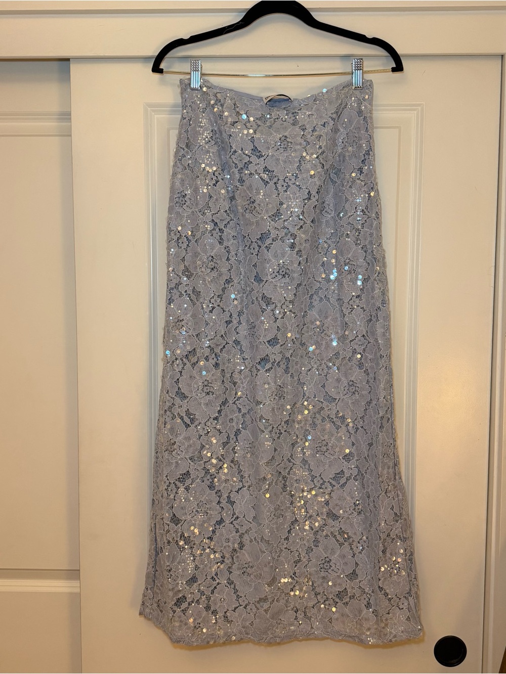 Princess Polly Black Bodice with Light Blue Lace Maxi Skirt - Picture 3 of 6